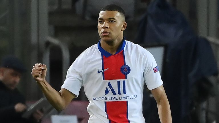 Kylian Mbappe scored twice for PSG