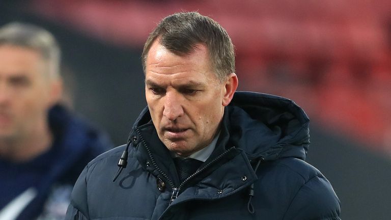 Leicester City boss Brendan Rodgers are third in the Premier League after Sunday’s 0-0 draw at Wolves