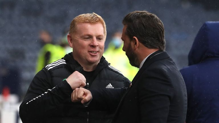 Neil Lennon and Derek McInnes