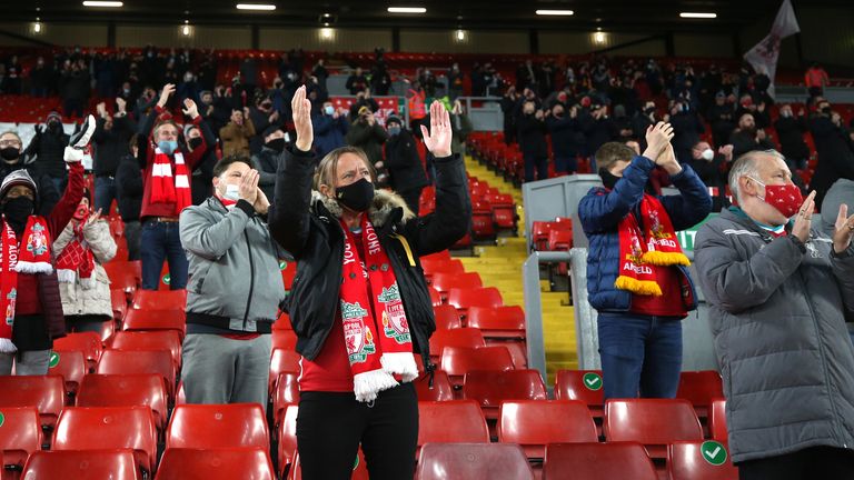 Liverpool v Wolverhampton Wanderers - Premier League - Anfield in December 2020