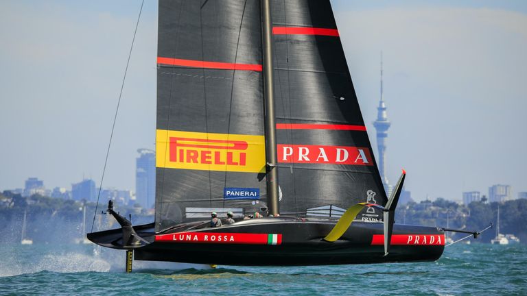 Luna Rossa Prada Pirelli will take to ther water for the 36th America's Cup match on March 6 (Image - COR 36 | Studio Borlenghi)
