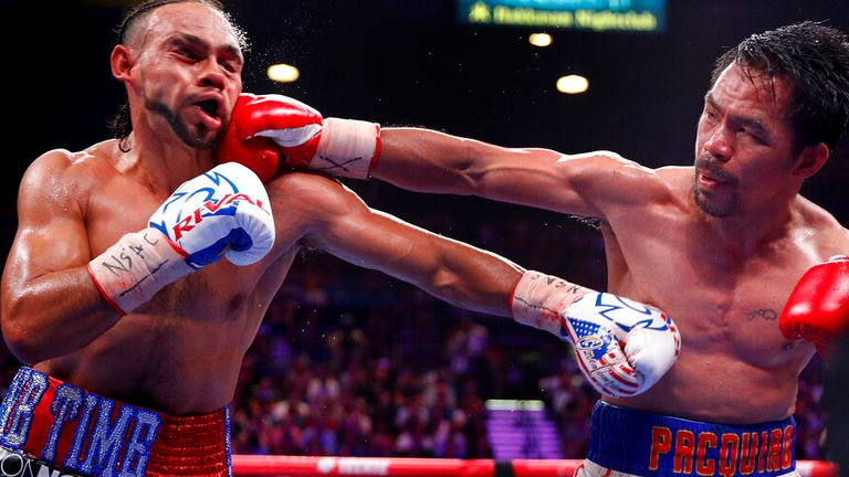 Pacquiao won the WBA welterweight title from Thurman