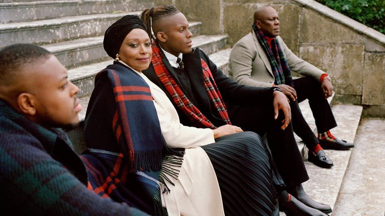 Itoje with his family