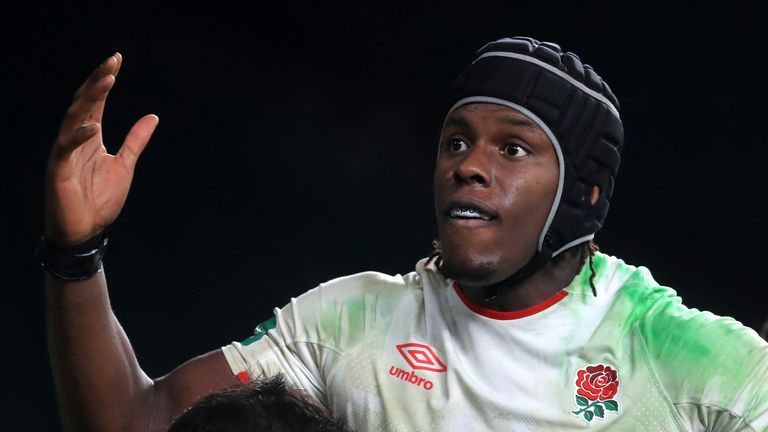 England's Maro Itoje during the Autumn Nations Cup match at Twickenham Stadium, London.