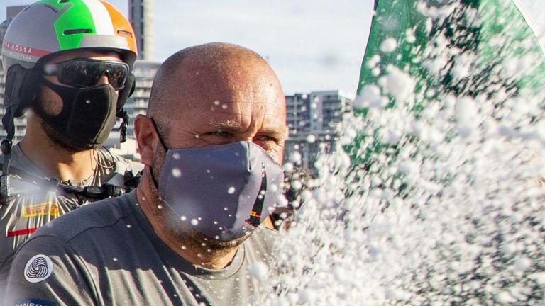 Luna Rossa Prada Pirelli celebrated their PRADA Cup Final win, but will now look for further improvements ahead of the match (Image - COR 36 | Studio Borlenghi)