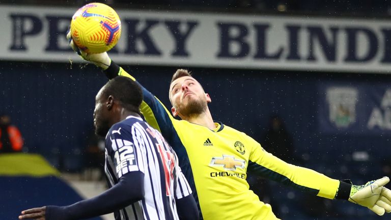 David de Gea denied Mbaye Diagne late on