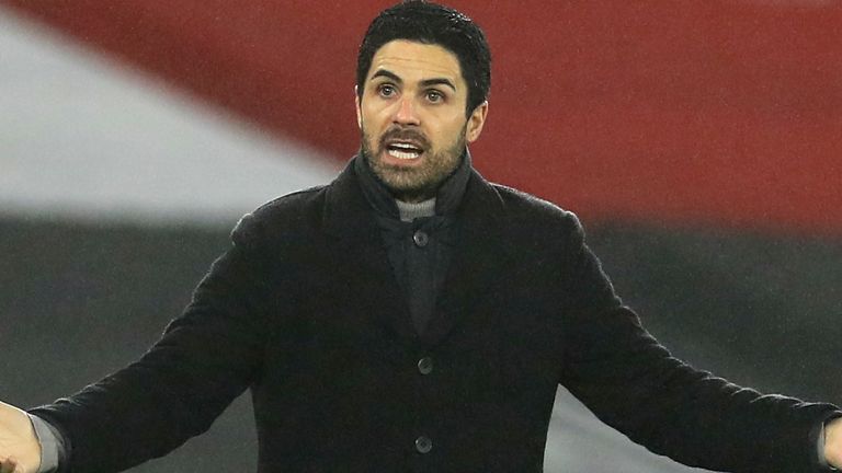 Arsenal manager Mikel Arteta