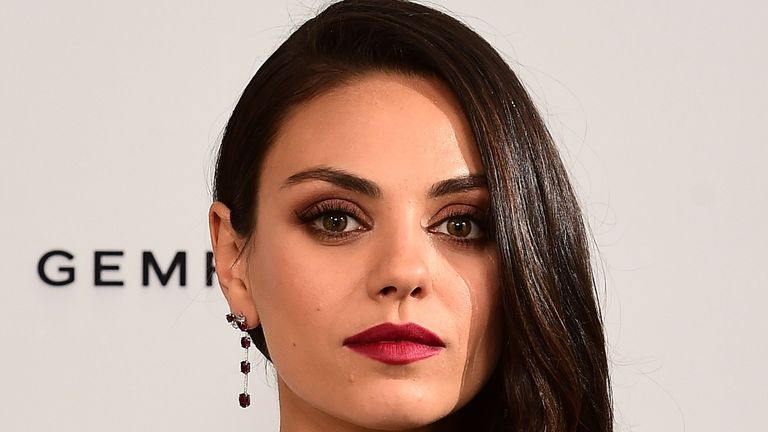 Mila Kunis stars with Ashton Kutcher and Shaggy in a Super Bowl ad for Cheetos