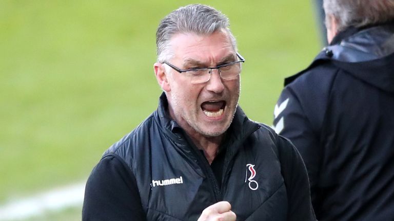 Nigel Pearson recorded a first win as Bristol City boss as the Robins beat Swansea at the Liberty Stadium