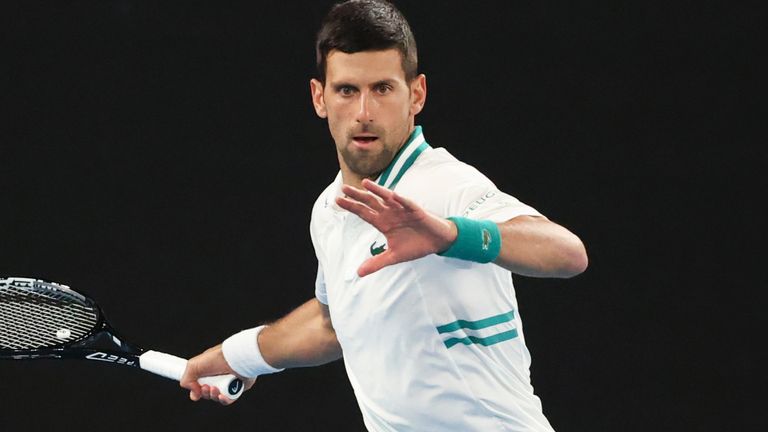 Australian Open Novak Djokovic Admits Gamble In Continuing Title Defence Tennis News Sky Sports