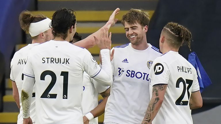 Patrick Bamford scored for Leeds in the 3-1 win at Leicester