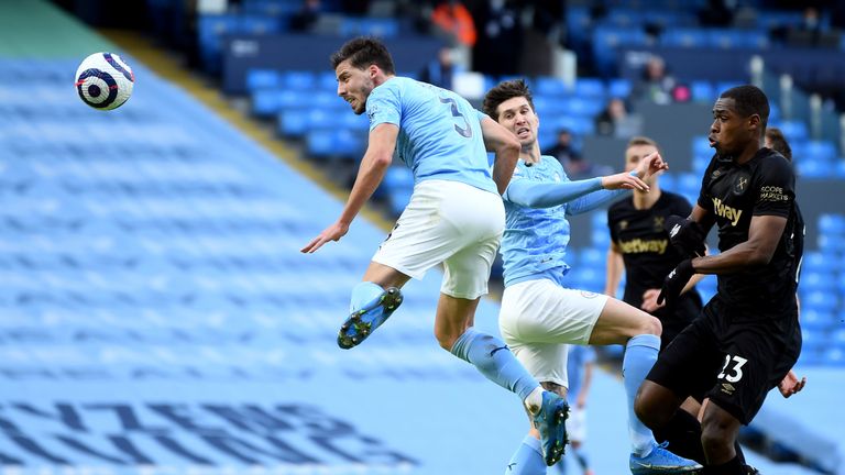 Ruben Dias heads Man City in front