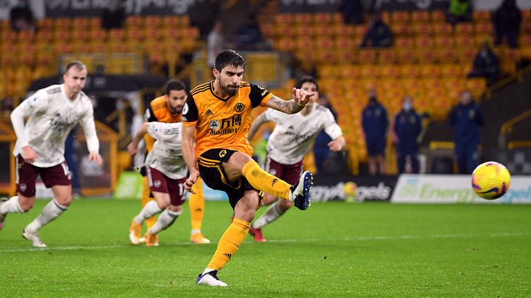 Ruben Neves equalises from the spot