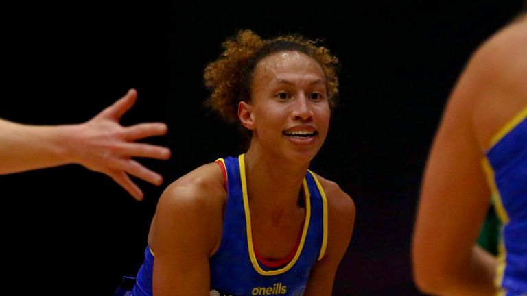 Serena Guthrie in action for Team Bath Netball (Image: Ben Lumley Photography)