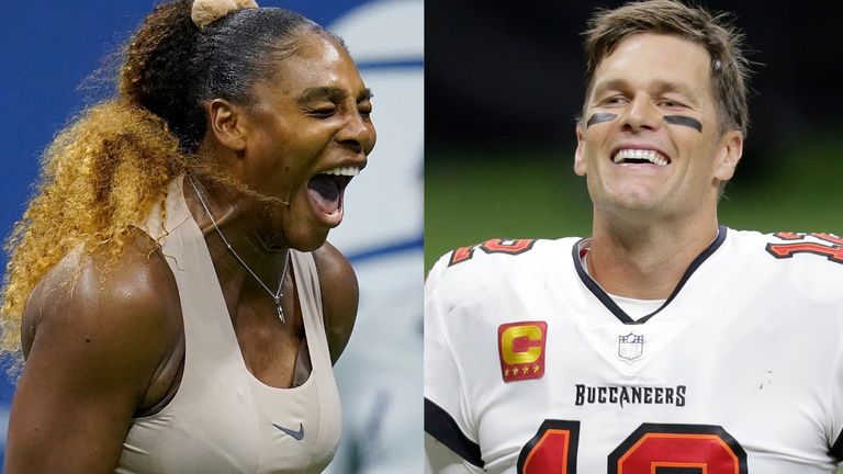 Serena Williams and Tom Brady - Tennis and NFL