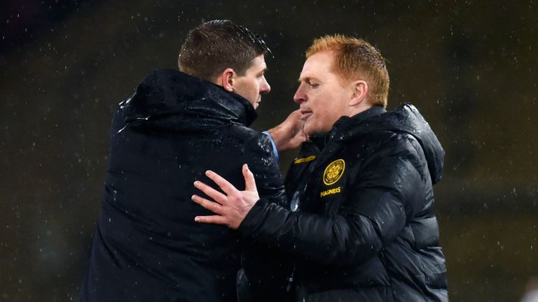 SNS - Steven Gerrard and Neil Lennon