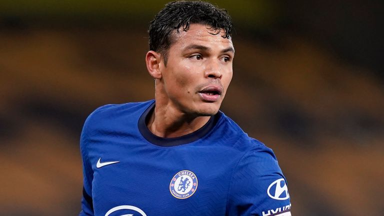 December 15, 2020, Wolverhampton, United Kingdom: Thiago Silva of Chelsea during the Premier League match at Molineux, Wolverhampton. Picture date: 15th December 2020. Picture credit should read: Andrew Yates/Sportimage(Credit Image: © Andrew Yates/CSM via ZUMA Wire) (Cal Sport Media via AP Images)