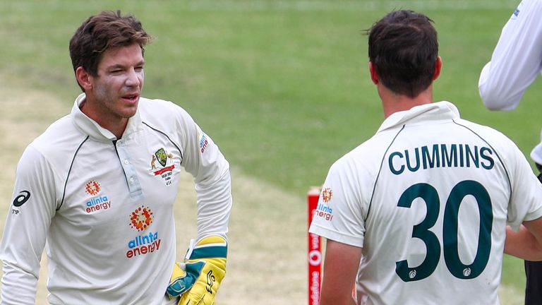 Tim Paine and Pat Cummins (Associated Press)