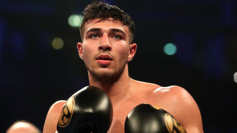 Tommy Fury during the Light-Heavyweight contest at Manchester Arena.  PRESS ASSOCIATION Photo.  Picture date: Saturday December 22, 2018. See PA story BOXING Manchester.  Photo credit should read: Martin Rickett/PA Wire