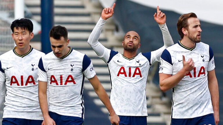 Lucas Moura scored Tottenham's third 