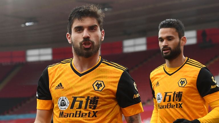 Ruben Neves levelled from the spot after 53 minutes for Wolves