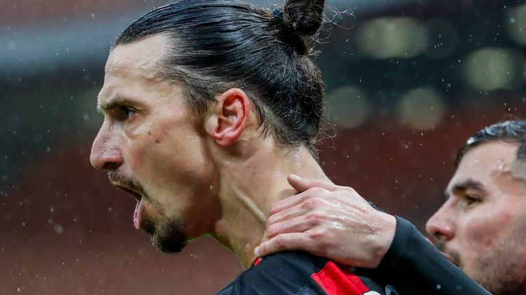 Zlatan Ibrahimovic has surpassed 500 club goals with a double on Sunday