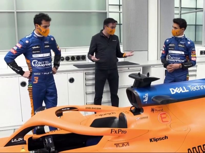 Mclaren Reveal First Look At 21 Formula 1 Car As Daniel Ricciardo Makes Official Team Debut F1 News Mclaren Reveal First Look At 21 Formula 1 Car As Daniel Ricciardo Makes Official Team Debut F1 News