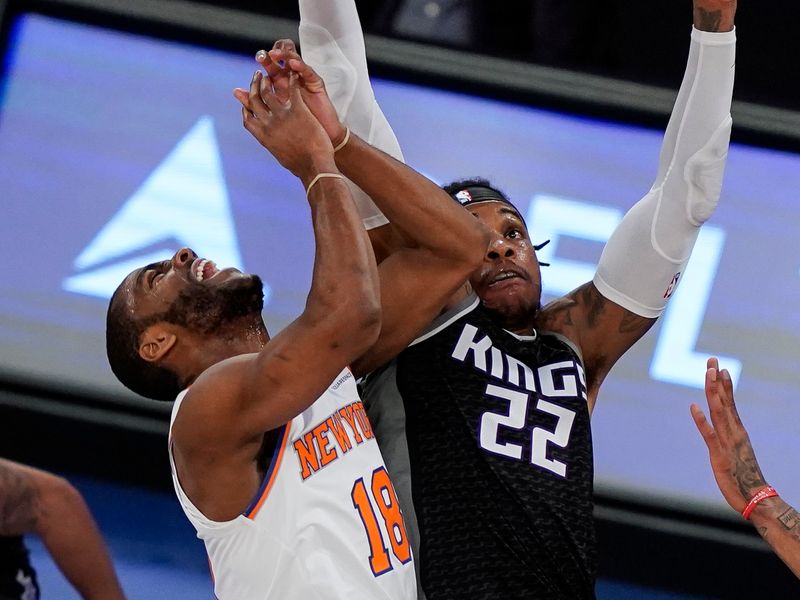 Quickley, Randle lead Knicks to 140-121 rout of Kings
