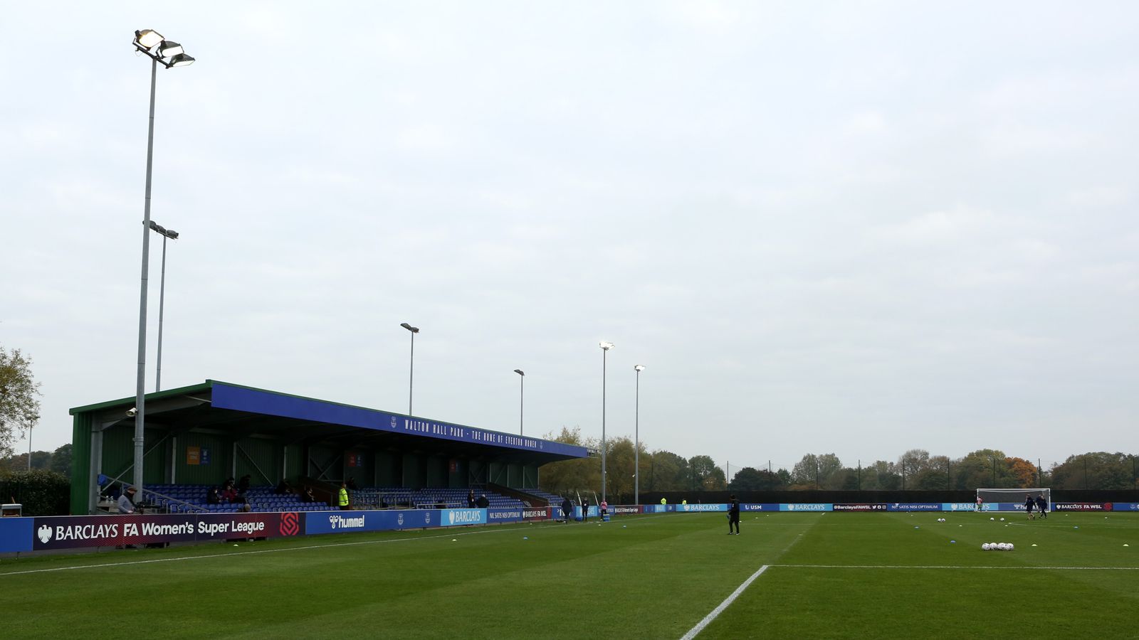 Fire at Everton Women's Walton Hall Park damages section ...