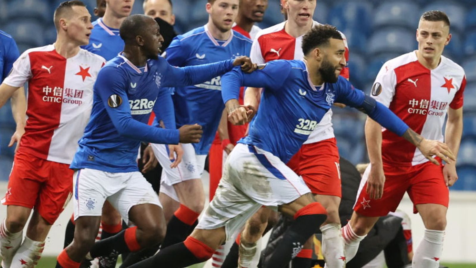 Rangers accuse Slavia Prague's Kudela of racial abuse in Europa League loss, Europa League