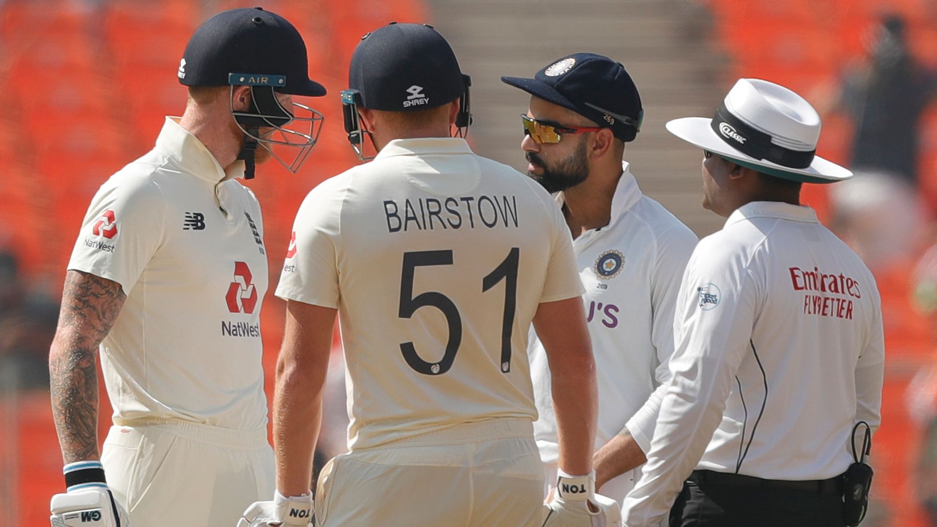 Stokes: Kohli exchange shows our passion