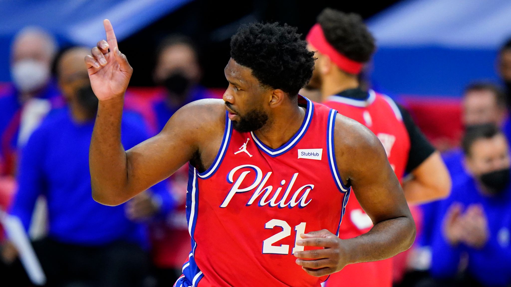 Joel Embiid puts on show as Philadelphia 76ers snatch overtime