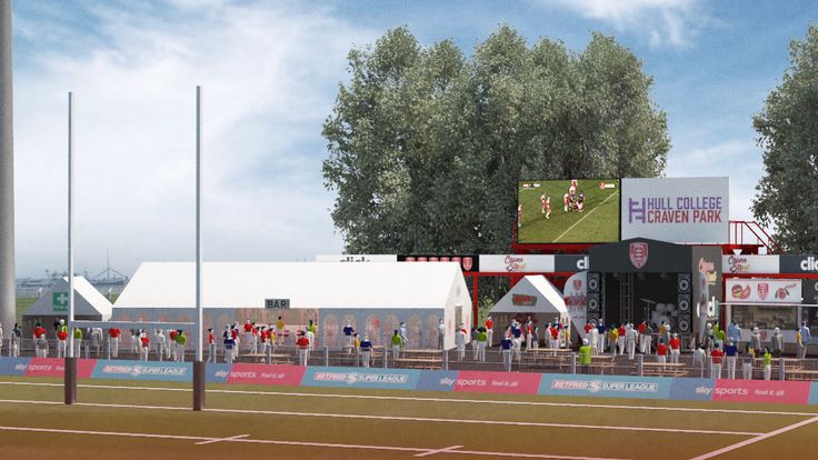An artist's impression of Hull KR's new Craven Streat fan park