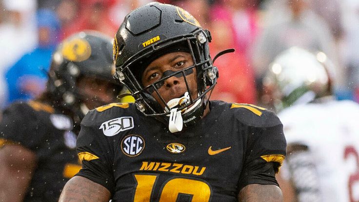 Missouri safety Joshuah Bledsoe celebrates a tackle during the first half of an NCAA college football game against Troy Saturday, Oct. 5, 2019, in Columbia, Mo. (AP Photo/L.G. Patterson)