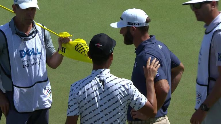 Kevin Na warned Dustin Johnson not to pick up his ball before a putt was conceded but, unlike Matt Kuchar in 2019, Na did not claim the hole