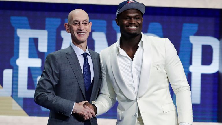 Zion Williamson was the top pick in the 2019 NBA draft (AP)