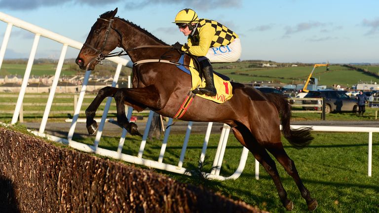 Al Boum Photo and Paul Townend jumping to win for owners Joe & Marie Donnelly and trainer Willie Mullins in The Savills New Year's Day Chase for the 3rd time at Tramore 