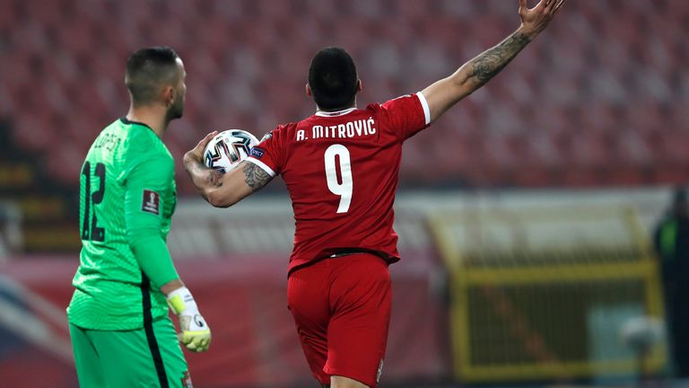 Aleksandar Mitrovic cut the deficit in half 40 seconds after the restart