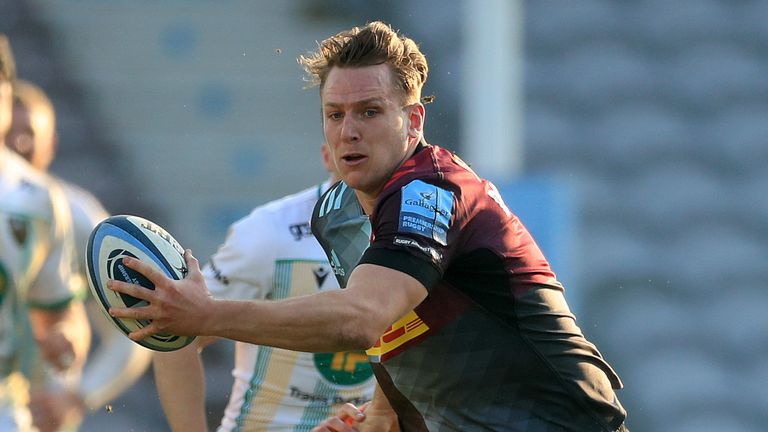 Alex Dombrandt was a key man for Harlequins - despite a second half sin-binning - as they beat Northampton on Sunday