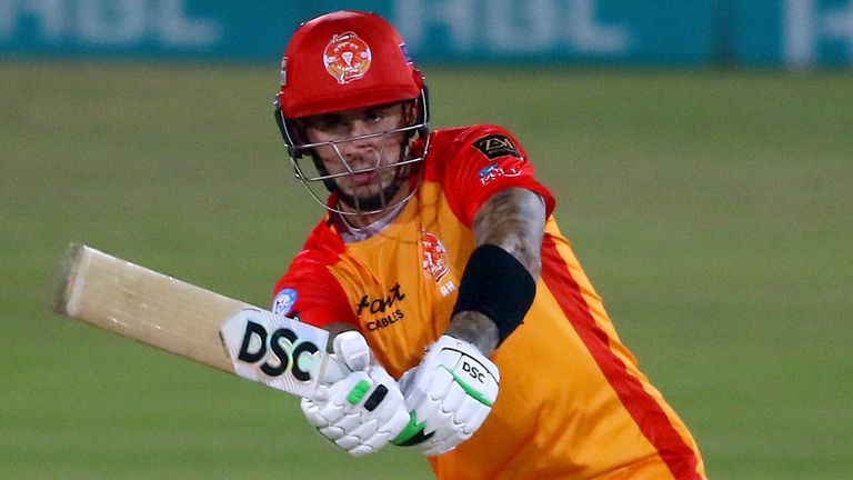 Islamabad United will be hoping Alex Hales (pictured) can take them to a third PSL title and first since 2018