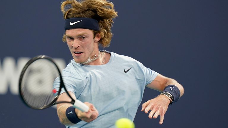 Andrey Rublev continued his fine form this season to set up a date with Marton Fucsovics (AP Photo/Wilfredo Lee)