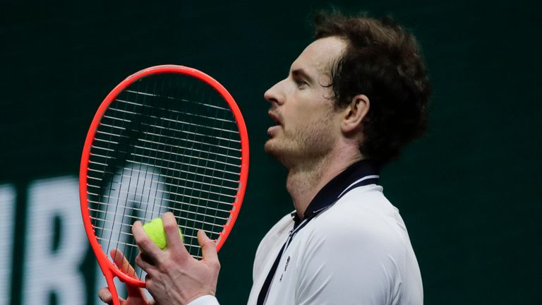 Andy Murray in action on the ATP Tour