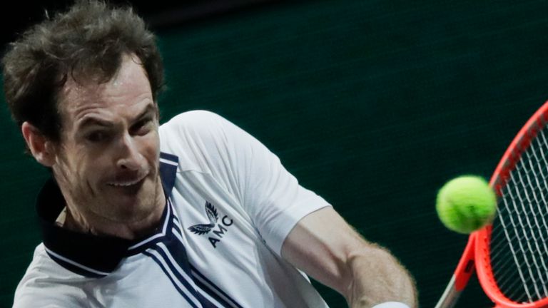 Andy Murray was forced to withdraw from the Miami Open last month 