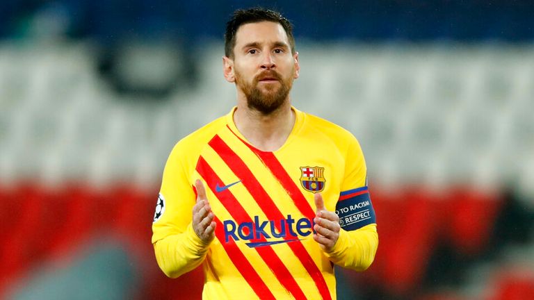 Psg 1 1 Barcelona Agg 5 2 Lionel Messi Scores And Misses Penalty As Barca Bow Out Of Champions League Football News Sky Sports