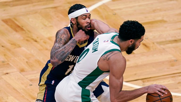 Despite 34 points from Jayson Tatum, Boston fell to a narrow loss against New Orleans.
