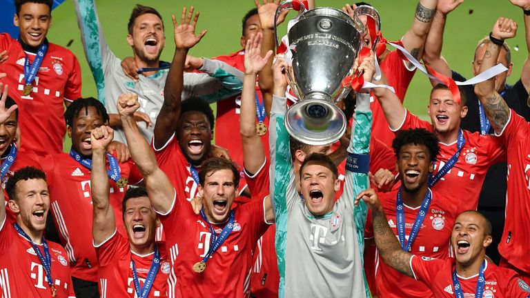Bayern Munich are the current holders of the Champions League