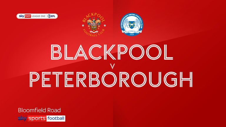 Blackpool v Peterborough
