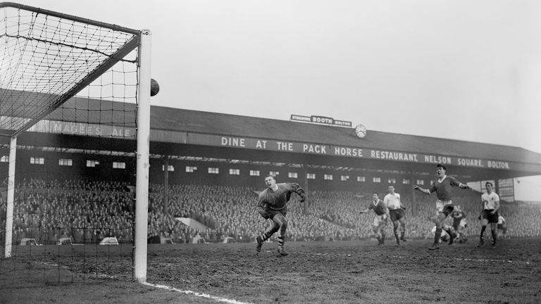 PA - Bolton in action at Burnden Park in 1959