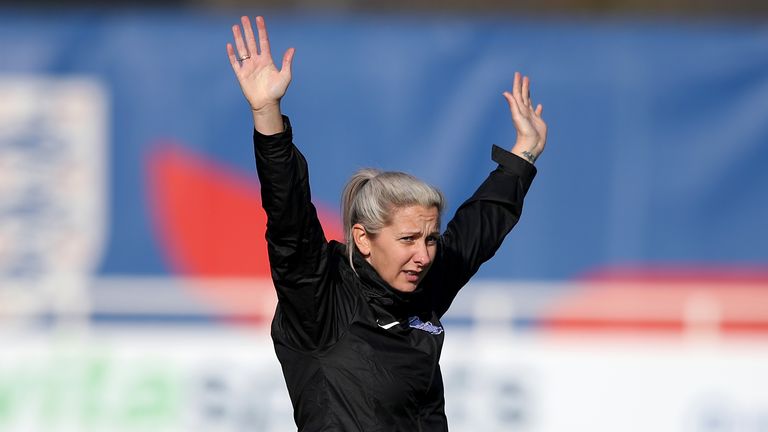 PA - Carla Ward on the touchline