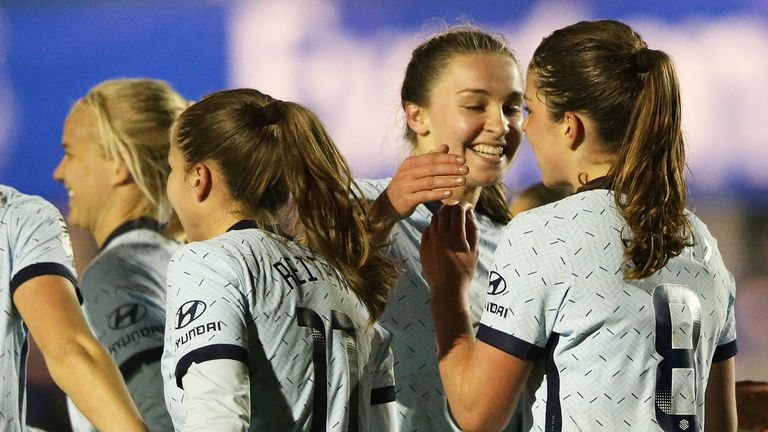 Chelsea Women are two points clear at the top of Women's Super League